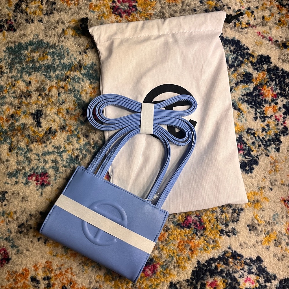 NWT Telfar Small Shopping Bag in Cerulean